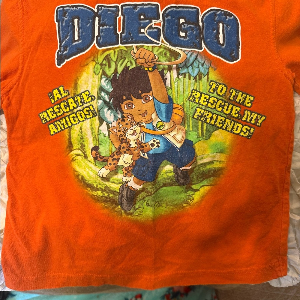 Y2K Diego Orange Kids Shirt